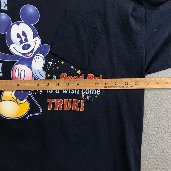 Disney Mickey Mouse Good Pal Here I Am Upside Down Pocket T shirt Size XL - Picture 6 of 11